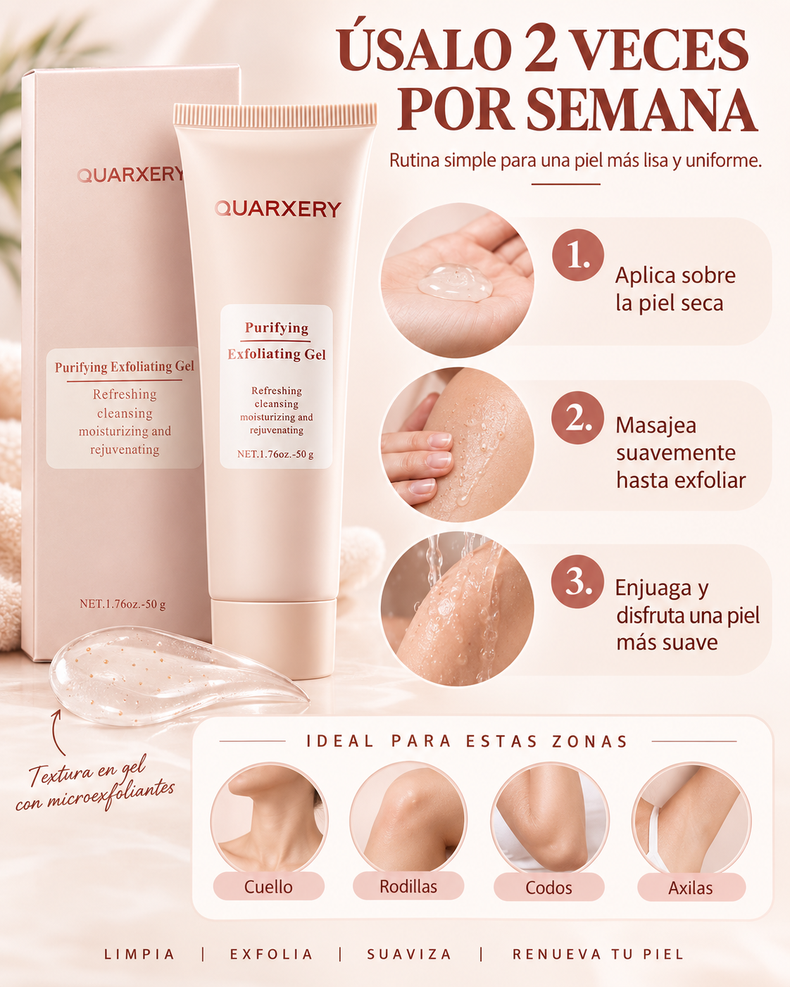 Gel Exfoliante para Zonas Oscuras
