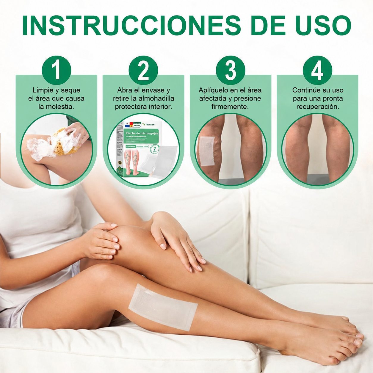 ✨ Healrize® VeinTarget – parche avanzado con microagujas para várices 🔥 96 % de eficacia clínicamente comprobada ✨ Resultados visibles en solo 7–14 días 🌿 Efecto de apoyo suave para piernas más ligeras y relajadas