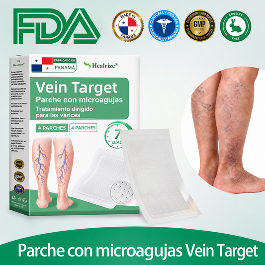 ✨ Healrize® VeinTarget – parche avanzado con microagujas para várices 🔥 96 % de eficacia clínicamente comprobada ✨ Resultados visibles en solo 7–14 días 🌿 Efecto de apoyo suave para piernas más ligeras y relajadas